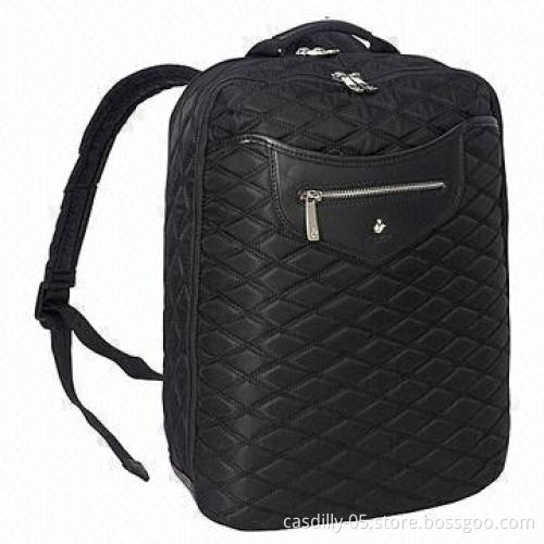 Backpack, double-stitching quilted nylon exterior